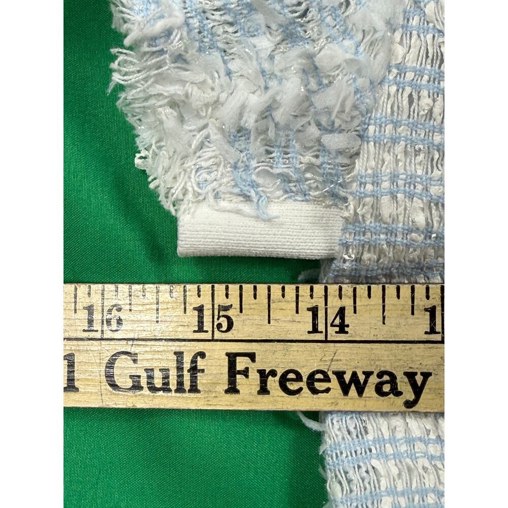 Carlisle Collection white & blue tweed short sleeve Old Money dress Size 0 - Picture 12 of 12